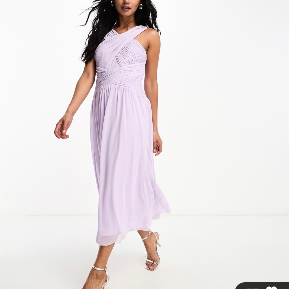 Lavender ASOS Midi Dress